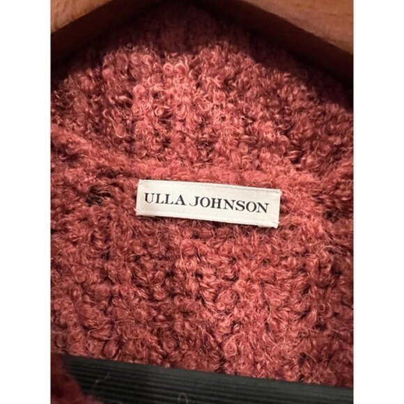NWOT Ulla Johnson - Matilde Turtleneck brown alpaca wool sweater cardigan size X - Picture 3 of 9